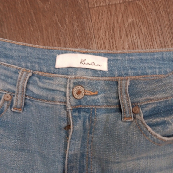 KanCan  Blue Jean Shorts Distressed Cut-Off Style - Picture 2 of 4